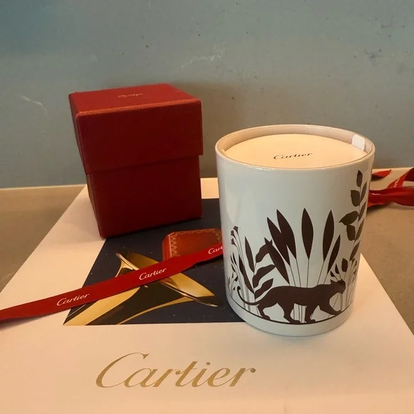 Cartier White Sented Candle NEW - Picture 2 of 6